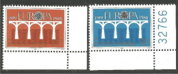 EU84-27 EUROPA CEPT 1984 Yougoslavie Pont Bridge Brücke Puente Brug Ponte MNH ** Neuf SC - 1984