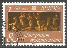 EU85-60b EUROPA CEPT 1985 Liechtenstein Muses Tableau Painting - Gebraucht