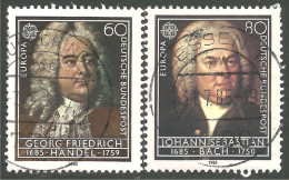 EU85-55b EUROPA CEPT 1985 Germany Johann Sebastian Bach Georg Friedrich Handel - Chroniques Barbares