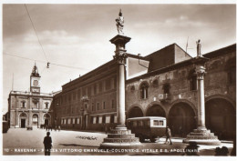 RAVENNA - PIAZZA VITTORIO EMANUELE - COLONNE S. VITALE E S. APOLLINARE - F.P. - Ravenna