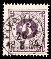 1877. Circle Type. Perf. 13. 6 øre Lilac. PKXP. No. 24 26 8 1884. (Michel 20Bb) - JF103242 - Covers & Documents