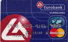 GREECE - Eurobank MasterCard, 11/98, Used - Cartes De Crédit (expiration Min. 10 Ans)