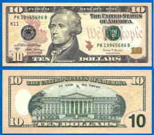 USA 10 Dollars 2017 A Neuf UNC Mint Dallas K11 Suffixe B Etats Unis United States Dollar Paypal Bitcoin - Bilglietti Degli Stati Uniti (1862-1923)