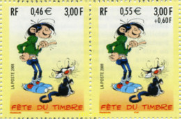 130111 MNH FRANCIA 2001 DIA DEL SELLO, Gaston Lagaffe - Autres & Non Classés