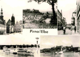 72702219 Pirna Personenschiffe Teilansicht Kirche Pirna - Pirna