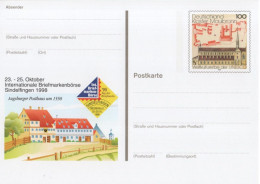 Germany Deutschland 1998 Kloster Maulbronn, Briefmarkenborse Sindelfingen - Postkarten - Ungebraucht