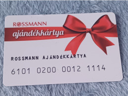 GIFT CARD - HUNGARY - ROSSMANN 10 - Cartes Cadeaux