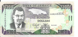 JAMAIQUE 100 DOLLARS 2011 AUNC P 84 F - Jamaique