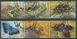 Australien 2003 Insekten Käfer Schmetterlinge 2259/64 ZD Gestempelt - Gebraucht