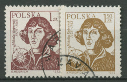 Polen 1972 Nikolaus Kopernikus 2230/31 Gestempelt - Used Stamps