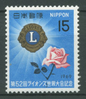 Japan 1969 Lions-Club International 1045 Postfrisch - Ongebruikt