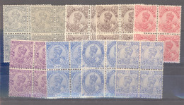 Inde   -  Anglaise  :  Yv  79-86  **  Sauf 85 ,  Blocs De 4 - 1911-35 King George V