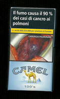 Tabacco Pacchetto Di Sigarette Italia - Camel 100 S Da 20 Pezzi - Vuoto - Empty Cigarettes Boxes