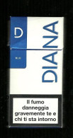 Tabacco Pacchetto Di Sigarette Italia - Diana Blu 2 Da 10 Pezzi - Vuoto - Empty Cigarettes Boxes