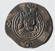 SASANIAN KINGS. Khosrau II. 591-628 AD. AR Silver Drachm Year 31 Mint MY - Orientales