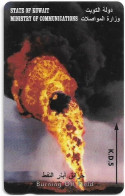 Kuwait - (GPT) - Burning Oil Field - 36KWTL (Normal 0, Rounded Top '3), 1996, Used - Kuwait