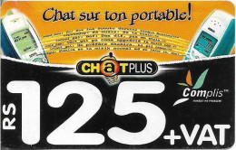 Mauritius - Cellplus - Two CellPhones GSM Refill 125MRs, Exp.30.12.2009, Used - Maurice