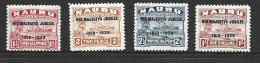 Nauru 1935 KGV Silver Jubilee Overprint On Freighter Set Of 4 FM - Nauru