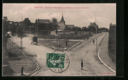 CPA Vervins, Routes De Montcornet, De Marle Et Avenue De La Gare  - Vervins