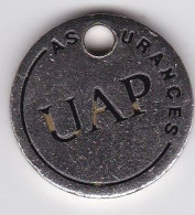 Jeton De Caddie En Métal - Assurances UAP - Trolley Token/Shopping Trolley Chip