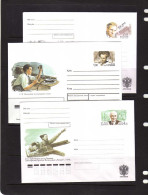 Russie - (1998-2004) - 3 Entiers -Realisateurs -Cinema - Neufs - Cartas & Documentos