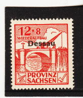 YZO495 DEUTSCHE LOKALAUSGABEN NICHTAMTLICHE AUSGABE 1946 Dessau I-III A  (*) FALZ ZÄHNUNG SIEHE ABBILDUNG - Nuovi