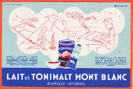 06163 / RUMILLY 74-Haute Savoie Buvard Lait TONIMALT MONT-BLANC Boite Ou Tube Camping Voyage  Sports Concentré Sucré - Alimentaire