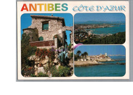 ANTIBES 06 - Une Vielle Maison En Pierre Vue Générale Du Port Et De La Baie - Antibes - Old Town
