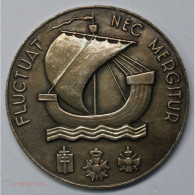 Médaille Argent Fluctuat Nec Mergitur "Ville De Paris" 1963, Lartdesgents.fr - Royaux / De Noblesse