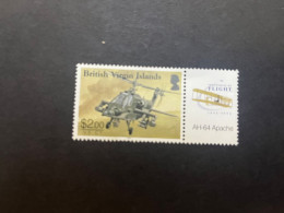 16-5-2024 (stamp)  British Virgin Islands + TAB (1 Value) Helicopter $ 2.00 - Ungebraucht