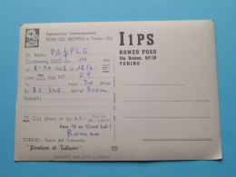 I1PS Romeo Poso TORINO ( Radio / QSL ) 1962 ( See SCANS ) ! - Altri & Non Classificati