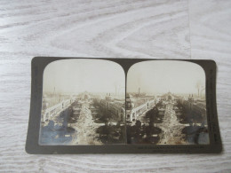 PHOTO STEREOSCOPIQUE -PARIS EXPOSITION DE 1900- Champ De Mars, Vue Sur Carton épais - Stereo-Photographie