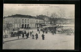 CPA Casteljaloux, Place Gambetta  - Casteljaloux