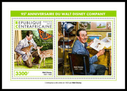 CENTRAL AFRICA 2018 MNH 95 Years Walt Disney Company S/S - OFFICIAL ISSUE - DH1905 - Bandes Dessinées