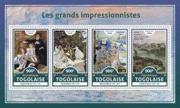 TOGO 2016 ** Impressionists Renoir Monet Manet Pissarro M/S - OFFICIAL ISSUE - A1706 - Impressionismus