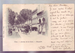 06 - NICE - AVENUE DE LA GARE - ATTELAGE -  - Schienenverkehr - Bahnhof