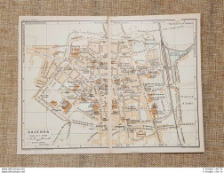 Pianta O Piantina Del 1939 La Città Di Ravenna Emilia Romagna T.C.I. - Geographische Kaarten