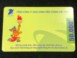 Vietnam This Is A Vietnamese Cardphone Card From 2001 And 2005(sea Gamer 22- 50 000dong)-1pcs - Viêt-Nam