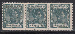 Rio De Oro Variedades 1907 Edifil 31ec * Mh  Trio Error De Cliché - Rio De Oro