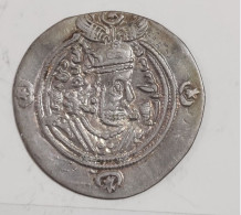 SASANIAN KINGS. Khosrau II. 591-628 AD. AR Silver Drachm Year 29 Mint PL - Orientalische Münzen
