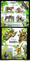 Burundi 2012 Blocs Endangered Mammals S/S Imperforate ND MNH/ ** - Blocks & Sheetlets