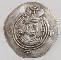 SASANIAN KINGS. Khosrau II. 591-628 AD. AR Silver Drachm Year 30 Mint YAZD - Orientales