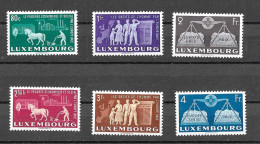 LUXEMBOURG 1951 YT 443 à 448 NEUF** TB- (lire) - Nuovi