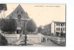 SAINT CHEF - La Place Et L'Eglise - Très Bon état - Saint-Chef