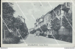 Ba157 Cartolina Savigliano Corso Roma Cuneo Piemonte 1941 - Cuneo