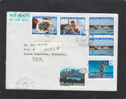 LETTRE DE PAPETE POUR LES U.S.A.,1982. - Lettres & Documents