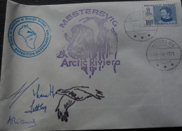 LETTRE EXPEDITION GROENLAND 1979 GROUPE DE RECHERCHES EN ECOLOGIE ARTICQUE AVEC SIGNATURES - Programmes Scientifiques