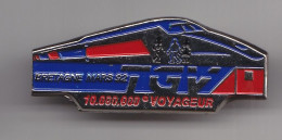 Pin's TGV  Bretagne Mars 92      10 000 000 ème Voyageur Réf  6927 - TGV