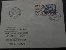 St. Pierre & Miquelon 1964 Airmail Poste Aerienne Mi#407 - Covers & Documents