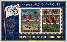 73452 MNH BURUNDI 1972 20 JUEGOS OLIMPICOS VERANO MUNICH 1972 - Neufs